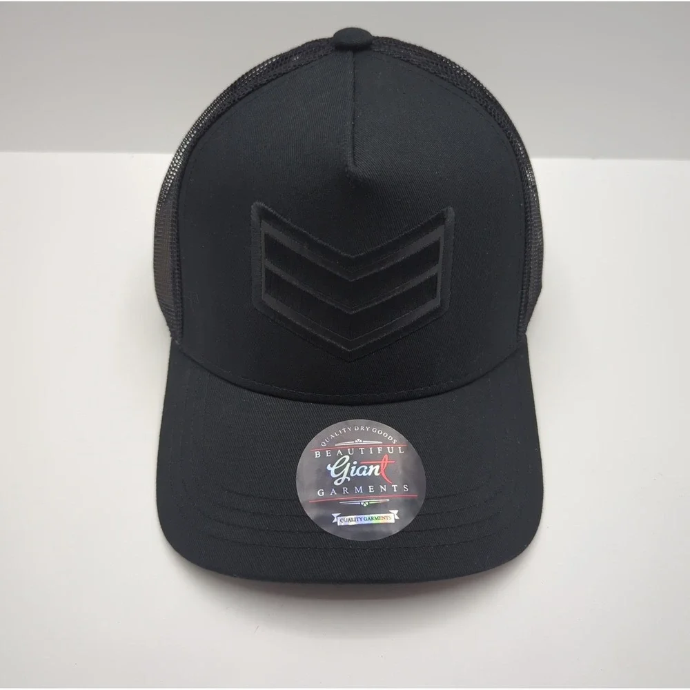 Beautiful Giant Sargent Mens Black Trucker Hat Snapback Mesh Cap BGT104 NEW